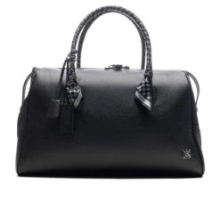 Amiri Pebbled Leather Weekender Bag - Black