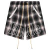 Rhude Plaid Logo Short - Black/Grey