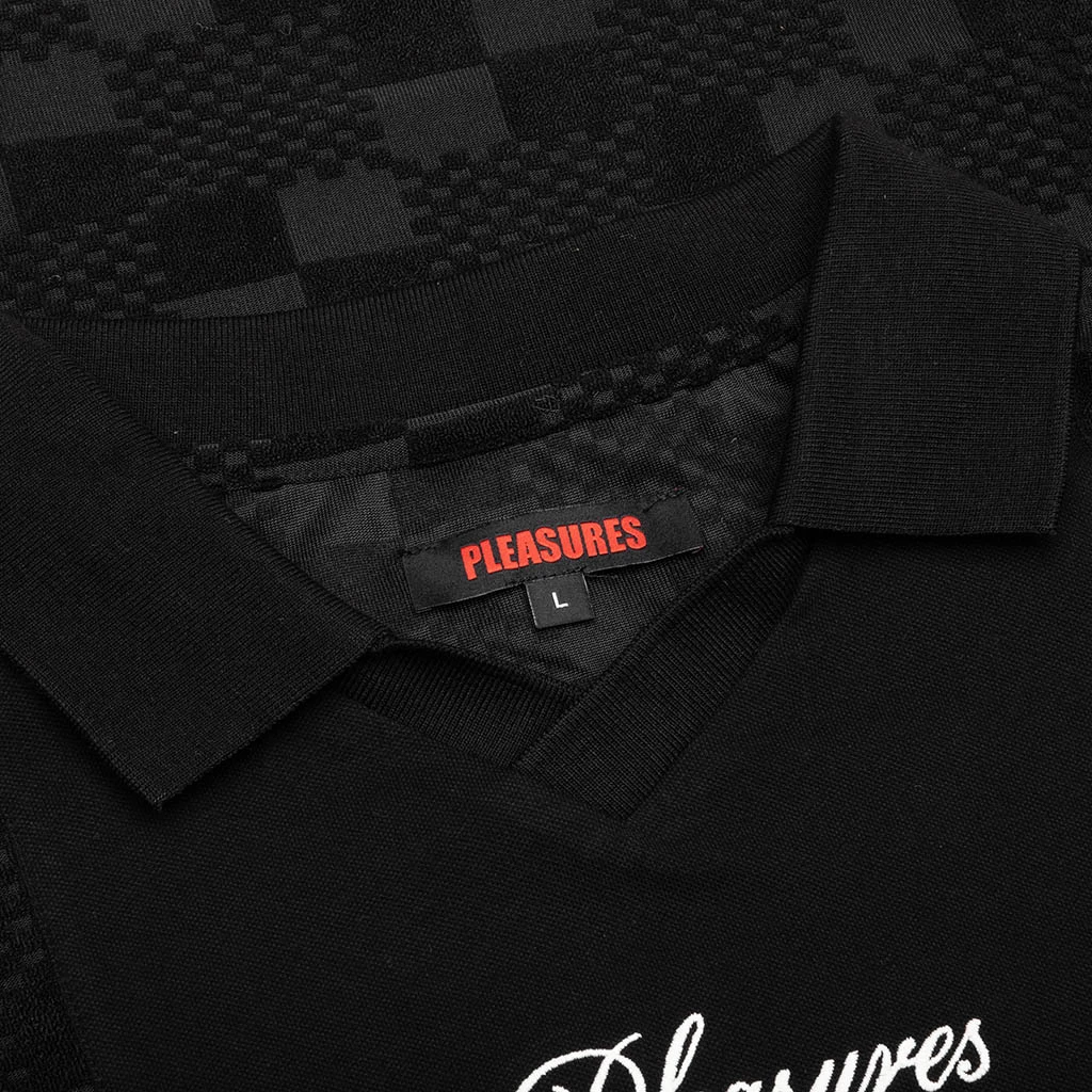 Pleasures Planets Polo - Black 6 Pleasures Planets Polo - Black - Image 4