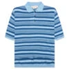 Marni Mixed Striped Polo Shirt - Azure 2 Marni Mixed Striped Polo Shirt - Azure -Feature Clothing Polo Neck Azure POMG0062EQ UFC252 RGB52 08 16 24 Feature JP