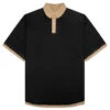 Maison Margiela Layered Polo Shirt - Black/Camel 1 Maison Margiela Layered Polo Shirt - Black/Camel -Feature Clothing Polo Shirt Black Camel S51GL0057 MTJ028 900 01 22 25 Feature JP 5