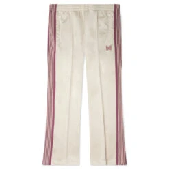 Poly Smooth Boot-Cut Track Pant - Ivory