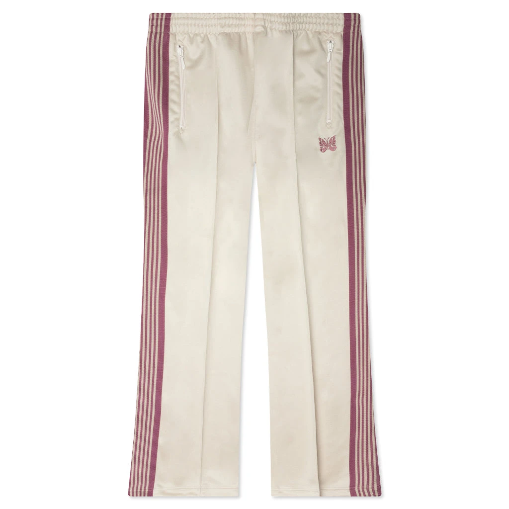 Poly Smooth Boot-Cut Track Pant - Ivory 3 Poly Smooth Boot-Cut Track Pant - Ivory