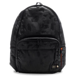 A Bathing Ape X Porter ABC Polyester Jacquard Backpack - Black