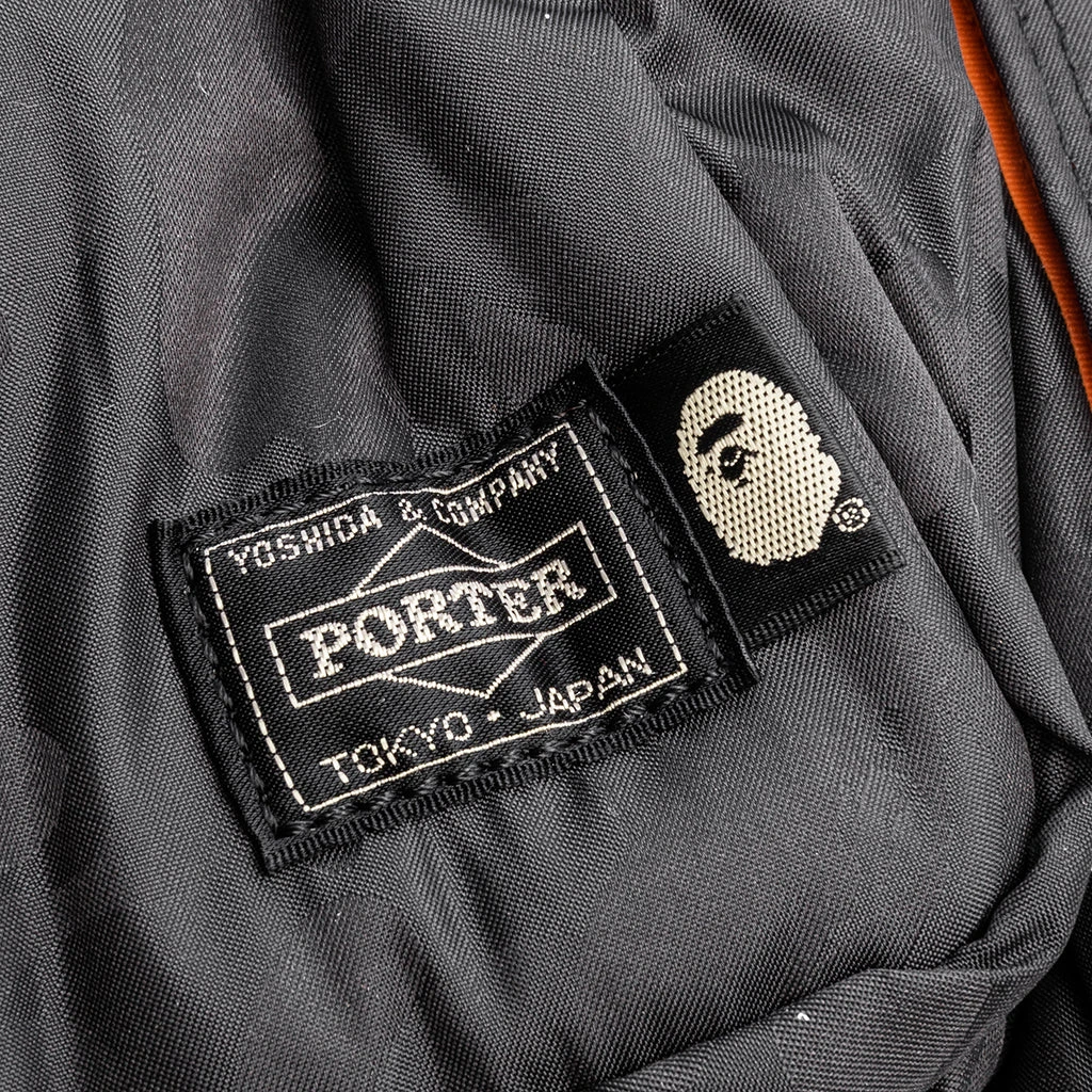 A Bathing Ape X Porter ABC Polyester Jacquard Backpack - Black 5 A Bathing Ape X Porter ABC Polyester Jacquard Backpack - Black - Image 3