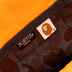 A Bathing Ape X Porter ABC Polyester Jacquard Backpack - Black 9 A Bathing Ape X Porter ABC Polyester Jacquard Backpack - Black -Feature Clothing Porter ABC Polyester Jacquard Backpack Black 001GDD331909X BLK 08 27 25 Feature VR 8