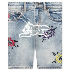 Kids Pow Jean Shorts - Blue Chocolate