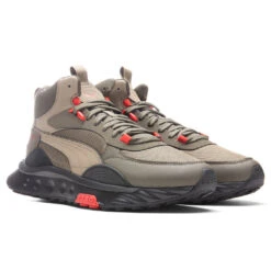 Feature Clothing -Feature Clothing Puma Wild Rider Mid WS Covert Green Grape Leaf 381598 03 2