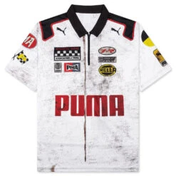 Puma X A$AP Rocky Team Zip Polo - White