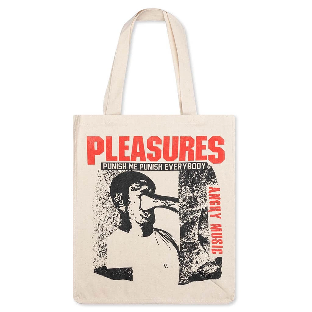 Pleasures Punish Tote Bag - Natural 3 Pleasures Punish Tote Bag - Natural
