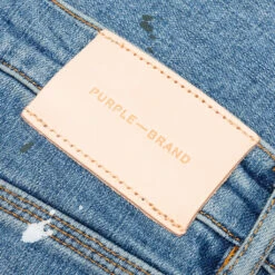 P001 - Worn Light Indigo Destroy 11 P001 - Worn Light Indigo Destroy -Feature Clothing Purple Denim P001 Worn Light Indigo Destroy P001 WLID122 12 22 2021 01 5