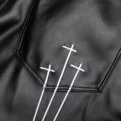 Bryant Jean - Latin Triple Cross 12 Bryant Jean - Latin Triple Cross -Feature Clothing RTA Bryant Leather Skinny Jean Latin Triple Cross MH22K340 B1205LTRCO 01 19 23 Feature DV 7