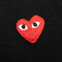 Comme Des Garçons Play Red Emblem S/S Polo Neck - Black 8 Comme Des Garçons Play Red Emblem S/S Polo Neck - Black -Feature Clothing Red Emblem S S Polo Neck Black AX N094 051 1 02 06 25 Feature JP 6