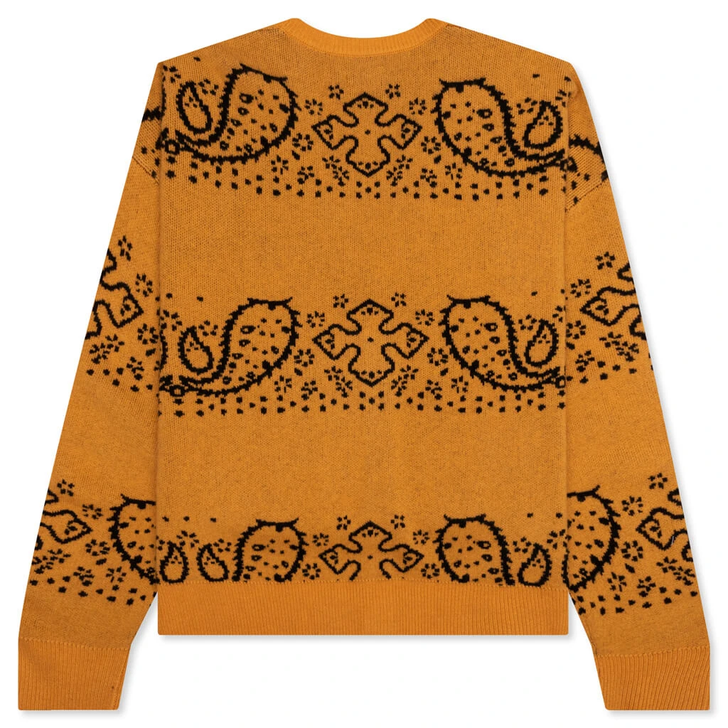 Rhude Bandana Knit Cardigan - Yellow/Black 4 Rhude Bandana Knit Cardigan - Yellow/Black - Image 2