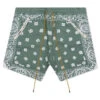 Rhude Bandana Shorts - Sage -Feature Clothing Rhude Bandana Shorts Sage RHSS23SH460094810241 05 10 23 Feature DV MG