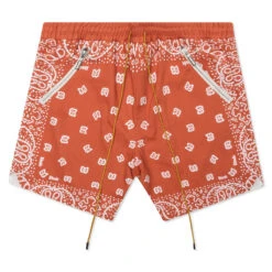 Rhude Bandana Shorts - Vintage Orange