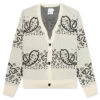 Rhude Bandana Stripe Cardigan - Creme/Black 2 Rhude Bandana Stripe Cardigan - Creme/Black -Feature Clothing Rhude Bandana Stripe Cardigan Creme Black RHSS22CA01037422 04 08 22 Feature 5