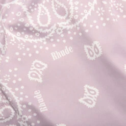 Rhude Bandana Trunks - Lavender 8 Rhude Bandana Trunks - Lavender -Feature Clothing Rhude Bandana Trunks Lavender RHSS23PA890200701070 05 10 23 Feature DV 4