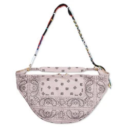 Rhude Leather Messenger Bag - Mauve/Black