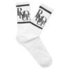 Rhude Scramble Logo Sock - White/Black 1 Rhude Scramble Logo Sock - White/Black -Feature Clothing Rhude Scramble Logo Sock White Black RHSS22SO020701280128 02 10 2022 01 2