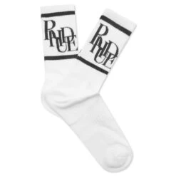 Rhude Scramble Logo Sock - White/Black