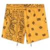 Rhude Signature Swim Trunks - Mustard/Blue 2 Rhude Signature Swim Trunks - Mustard/Blue -Feature Clothing Rhude Signature Swim Trunks Mustar Blue RHPS23SH140169820982 07 27 23 Feature KN