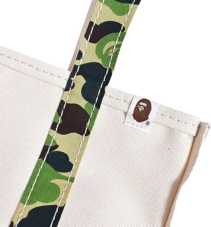 Saint Michael X A Bathing Ape Large Tote Bag - White/Camo 5 Saint Michael X A Bathing Ape Large Tote Bag - White/Camo - Image 3