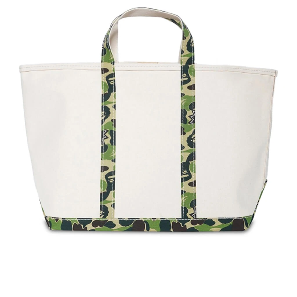 Saint Michael X A Bathing Ape Large Tote Bag - White/Camo 4 Saint Michael X A Bathing Ape Large Tote Bag - White/Camo - Image 2