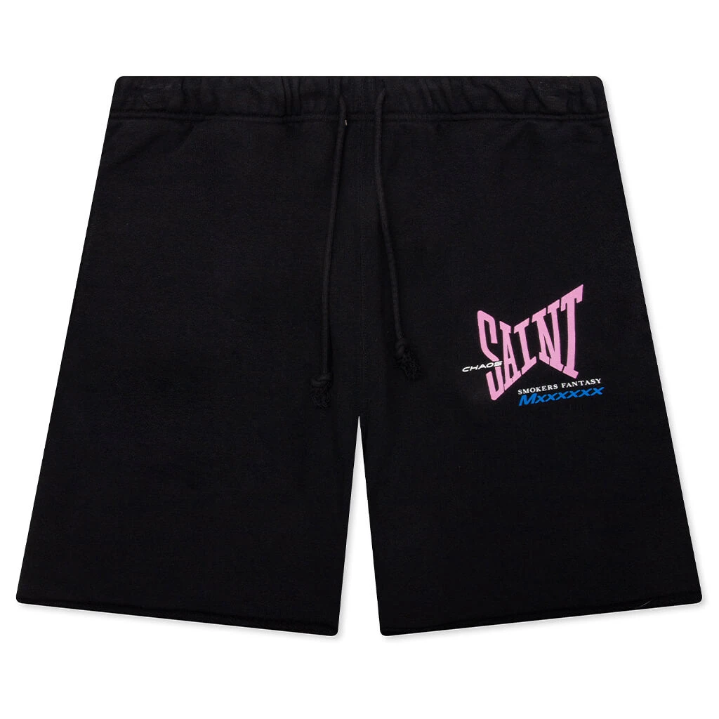 Ribbon Saint Sweatshorts - Black 3 Ribbon Saint Sweatshorts - Black