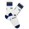Saint Sinner Socks - White/Blue 1 Saint Sinner Socks - White/Blue -Feature Clothing Saint Mx6 Saint Sinner Socks White Blue SM HR8 0000 108 04 21 25 Feature KN