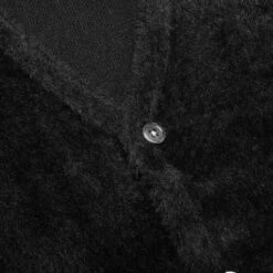 Stussy Shaggy Cardigan - Black -Feature Clothing Shaggy Cardigan Black 117094 BLAC 03 17 24 Feature KN 6