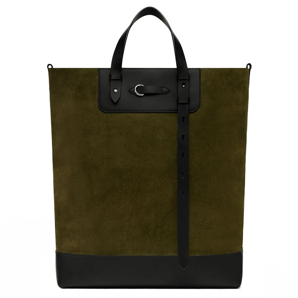 Maison Margiela Vertical Shopping Bag - Khaki/Black 4 Maison Margiela Vertical Shopping Bag - Khaki/Black - Image 2