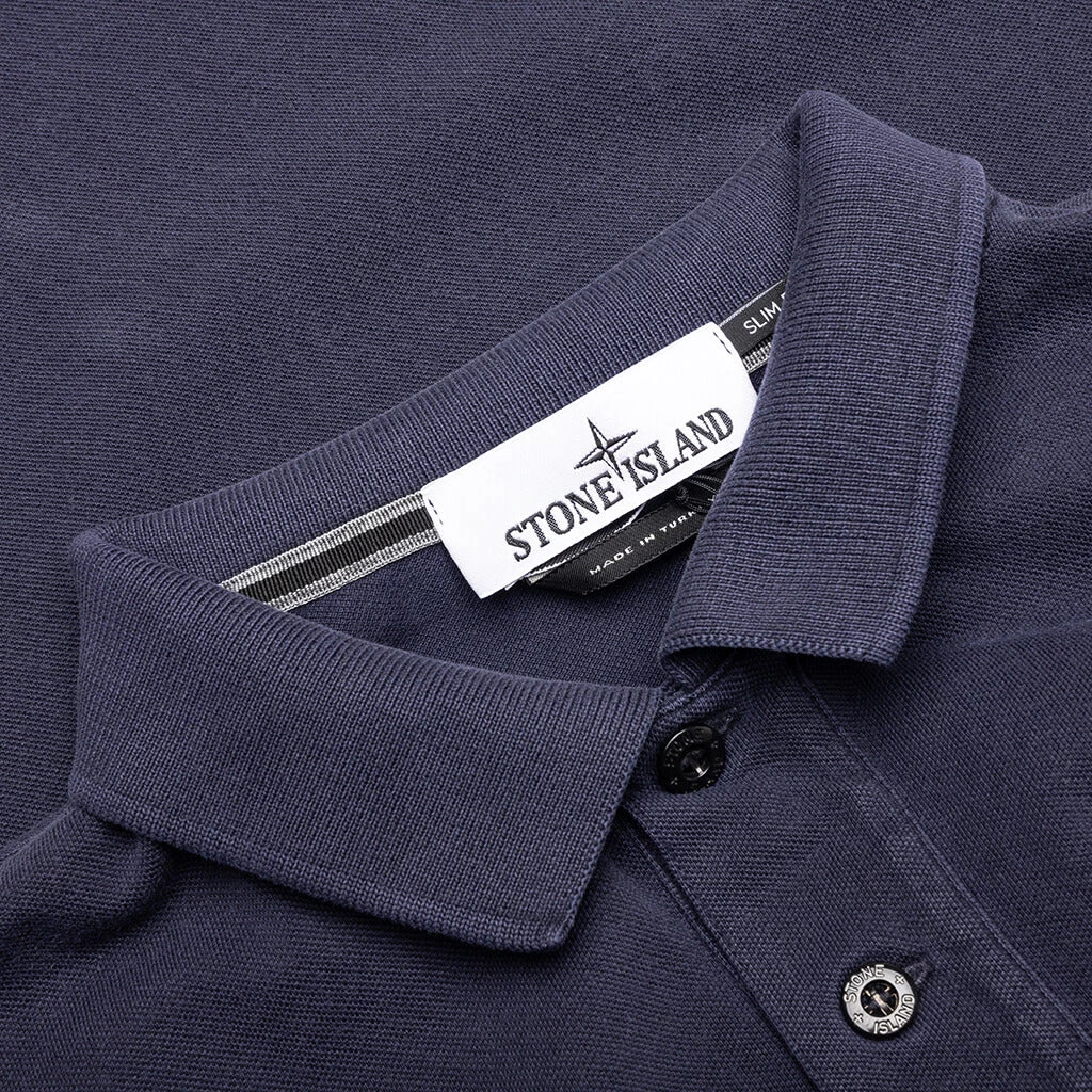 Stone Island Short-Sleeve Polo - Navy Blue 5 Stone Island Short-Sleeve Polo - Navy Blue - Image 3