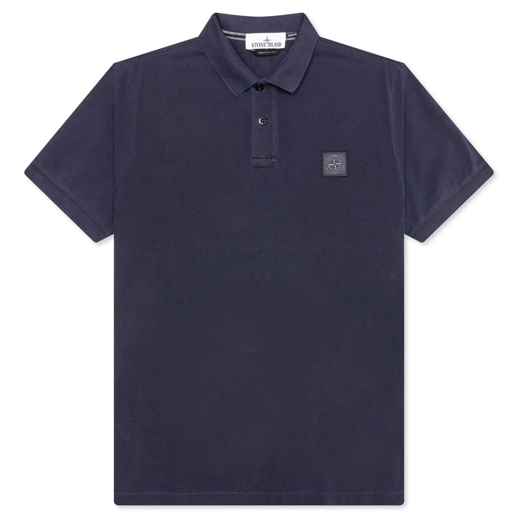 Stone Island Short-Sleeve Polo - Navy Blue 3 Stone Island Short-Sleeve Polo - Navy Blue