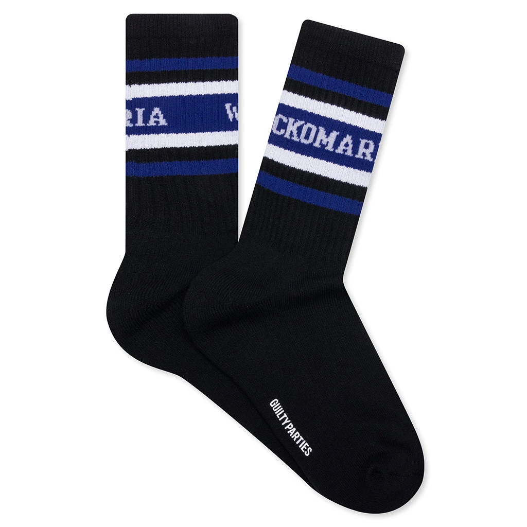 Skater Socks Type 1 - Black/Blue 3 Skater Socks Type 1 - Black/Blue