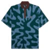 Splashed Polo Shirt - Pine Green -Feature Clothing Splashed Polo Shirt Pine Green 53530 06 24 25 Feature KN 6