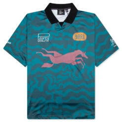 Sports Flage Polo Shirt - Deep Sea Green