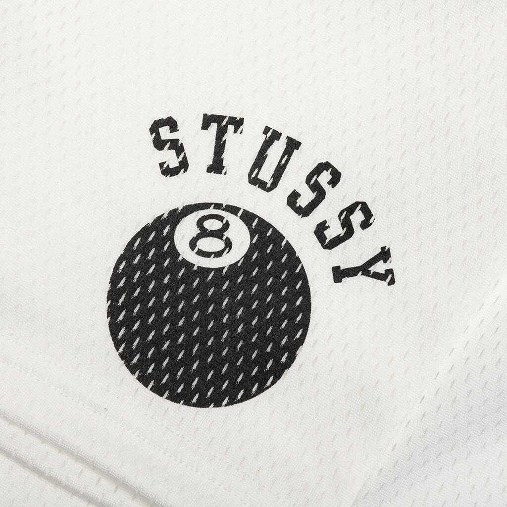 Stussy 8-Ball Mesh Short - White 5 Stussy 8-Ball Mesh Short - White - Image 3