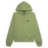 Basic Stussy Zip Hoodie - Moss -Feature Clothing Stussy Basic Stussy Zip Hood Moss 1974870 MOSS 09 06 23 Feature KN