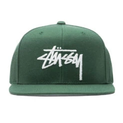 Stussy Big Stock High Crown Cap - Forest