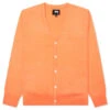 Stussy Brushed Cardigan - Peach