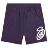 Stussy Curly S Water Short - Purple 1 Stussy Curly S Water Short - Purple -Feature Clothing Stussy Curly S Water Short Purple 113147 080 09 16 22 Feature DV JM
