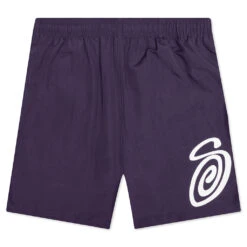 Stussy Curly S Water Short - Purple