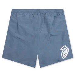 Stussy Curly S Water Short - Washed Navy
