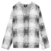 Stussy Hairy Plaid Cardigan - White 1 Stussy Hairy Plaid Cardigan - White -Feature Clothing Stussy Hairy Plaid Cardigan White 117169 02 10 23 Feature KN