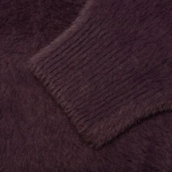 Stussy Shaggy Cardigan - Eggplant -Feature Clothing Stussy Shaggy Cardigan Eggplant 117094 EGGP 10 08 2021 01 4