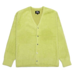 Stussy Shaggy Cardigan - Lime