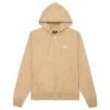 Stussy Stock Logo Zip Hoodie - Beige -Feature Clothing Stussy Stock Logo Zip Hood Beige 118454 BEIG 12 11 2021 01 2