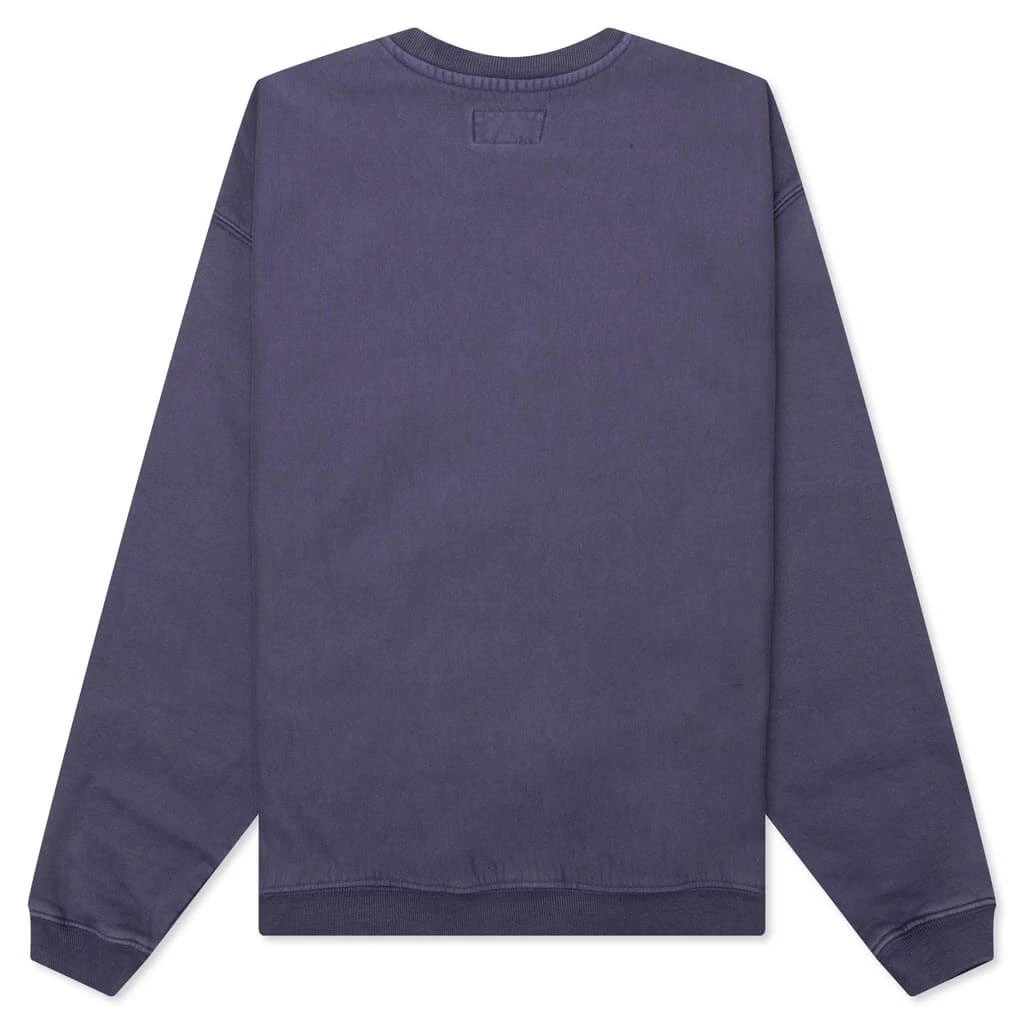 Stussy Varsity Oversized Crew - Washed Blue 4 Stussy Varsity Oversized Crew - Washed Blue - Image 2
