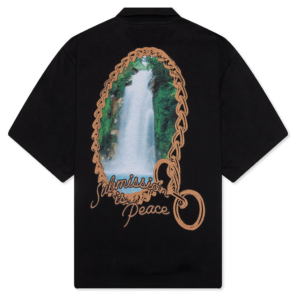 Pleasures Submission Boxy Polo - Black 4 Pleasures Submission Boxy Polo - Black - Image 2